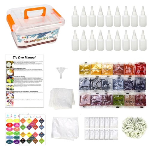 Soka tie dye party kit - dye, 18