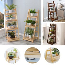 Folding Wooden Ladder Plant