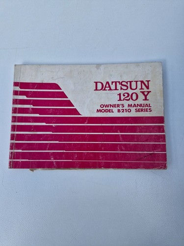 Datsun 120y owners manual - datsun,