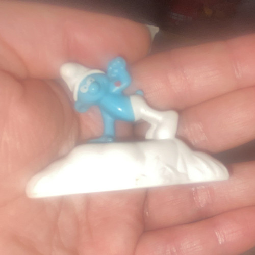 Smurf plastic figurine - plastic, toy