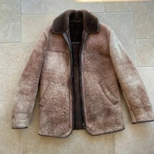 Vintage Nurseys Sheepskin Coat Zipped Unisex