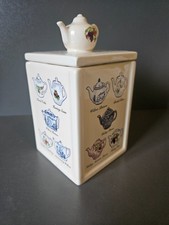 TEA CADDY Ringtons WADE Heritage Collection Ceramic Teapot Design