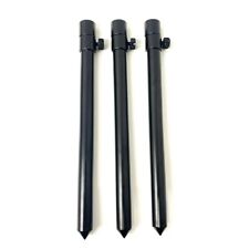 3 x 30-50cm Thick 16mm Black Carp Coarse Ali  BankSticks Bank Sticks Fishing