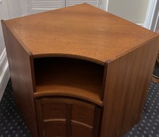 Vintage Nathan Squares Teak Corner Unit Cabinet