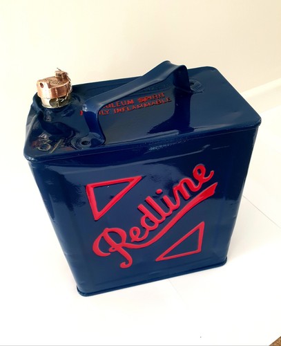 Vintage redline petrol can - petrol,