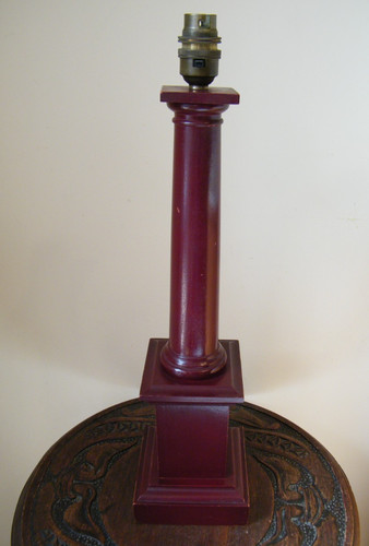 Vintage wooden column table - vintage,