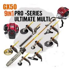 GX50 4-strokes gas 9 in 1 brush cutter lawn mower gas hedge trimmer weed eater