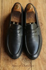 Joseph Cheaney Dover Black Leather Penny Loafers Shoes Men's UK 10 F US 11 EU 44