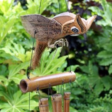 🦉 Owl Bamboo Wind Chimes