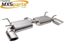 MX5 Stainless Steel Rear Exhaust Silencer Mazda MX-5 Mk3 NC 1.8 2.0 2005>2015