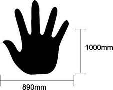 Hand Blackboard Sign perfect