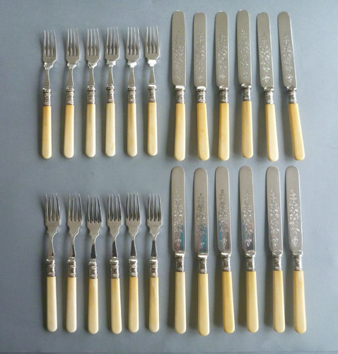 Antique jas knives forks - forks,