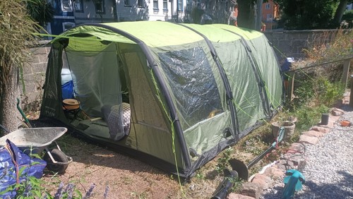 Airbeam green tunnel tent - green,