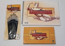 Studies Of The Masters Oil Colours, Brushes and Water Colour Pad New