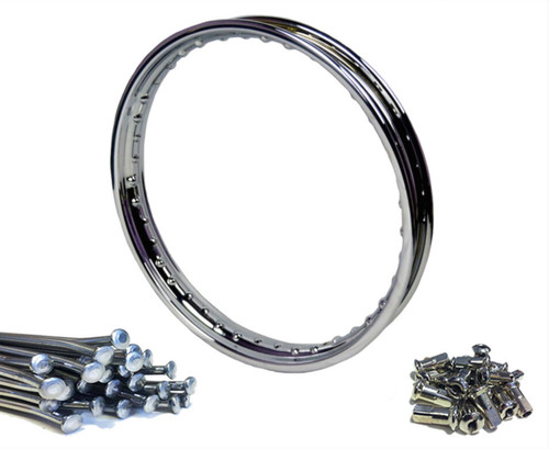 Chrome rim spoke set - rim, &