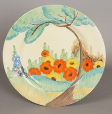 Rare Unusual Clarice Cliff Bizarre Fragrance Design 1930s Art Deco Plate