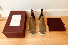 John Lobb Evett Mens Grey Suede Chelsea Boots Sneakers UK 9.5 EU 43.5 £795