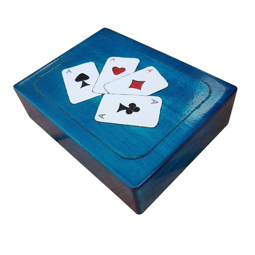 Wooden double playing cards - double,