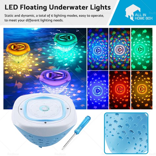 Floating underwater led disco - underwater,