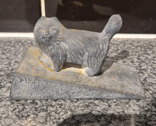 Vintage cast iron cat door - vintage,
