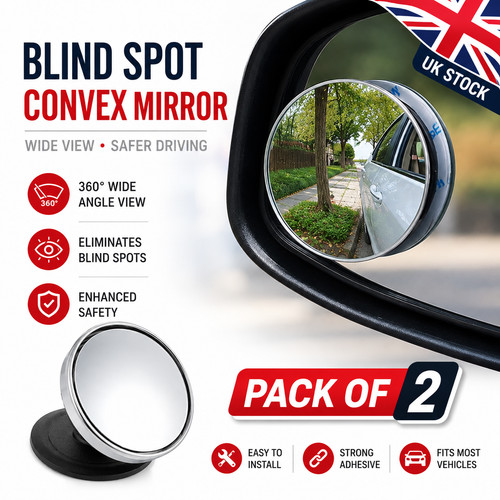Blind spot mirror rear - 2x,