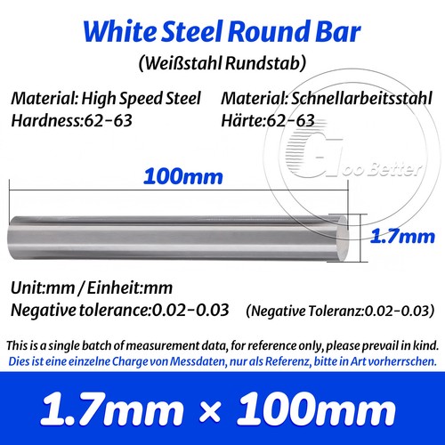 Hss round bar - hrc, high