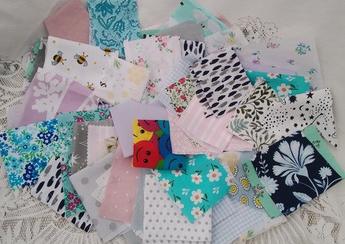200g bag fabric scraps - fabric,