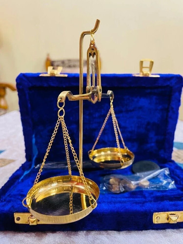 Blue antique brass - blue, polished