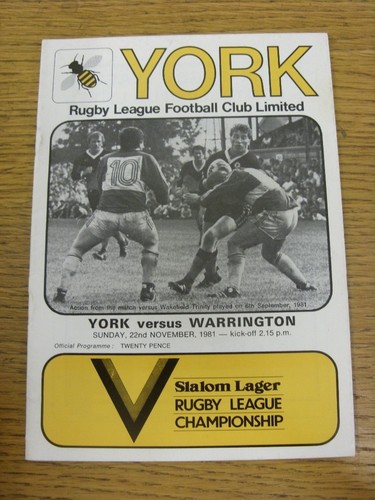 1981 rugby league - 22/11/1981,