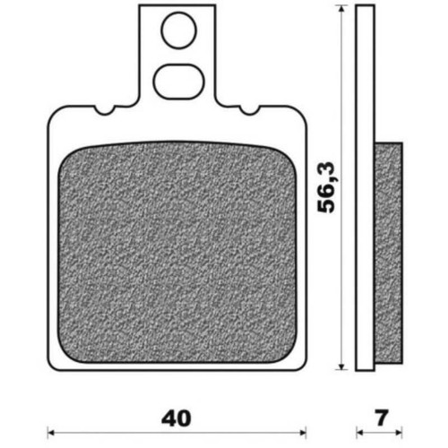Brake pads one - brake, fd0012