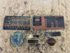 colchester student Round Head Mk1 Brass Information Plates ￼