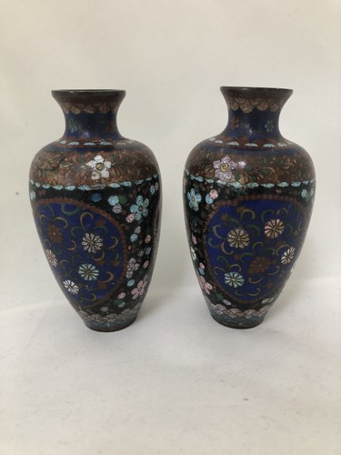 Japanese cloisonné pair - japanese,