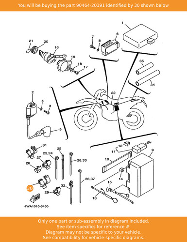 Yamaha clamp 90464 20191 - 90464-20191, oem