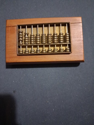 Vintage mini abacus - vintage, out