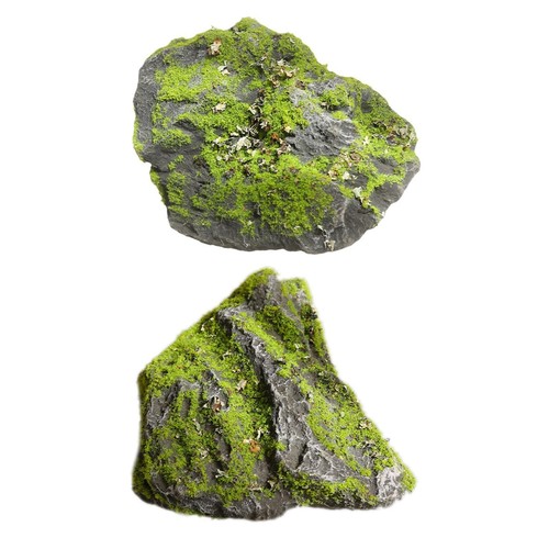 Artificial moss rock - rock, realistic