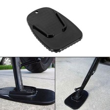 2Pcs Motorcycle Parts  Side Kickstand Plate Base Parking Stand Support Pad Black