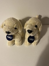 Andrex Toilet Tissue Labrador Small Puppy Dog Fluffy Plush Teddy X2 Beanies