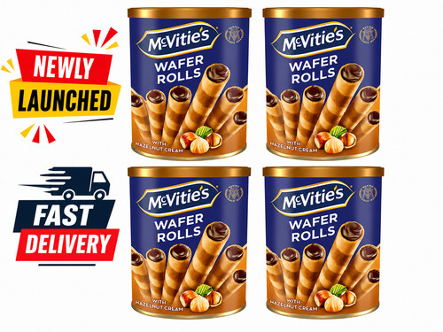 Mcvitie wafer rolls hazelnut - rolls,