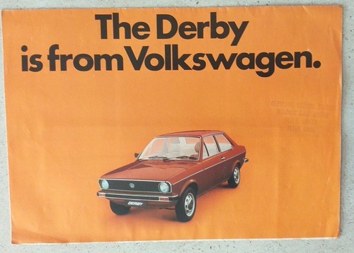 Volkswagen derby model - derby, foldout