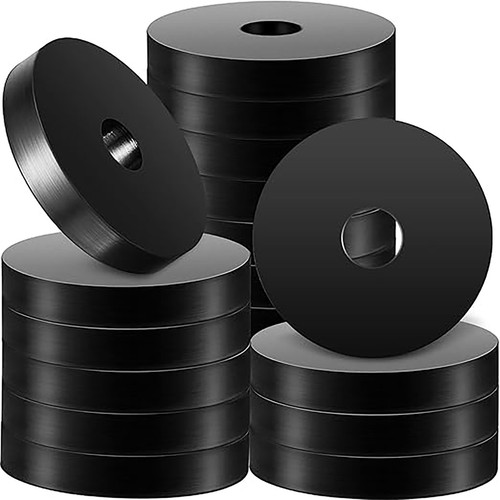 Black rubber isolation pads - rubber,