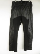 RICHA - Freedom Black Leather Motorcycle - Bike Trousers - UK 16S