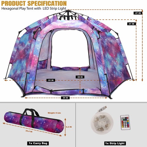 Kids light play - tent, girl