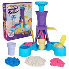 Kinetic Sand Soft Serve Station Ice Cream Maker Set Sand Colours Blue Pink White