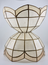 2 Vintage Capiz Shell Lamp