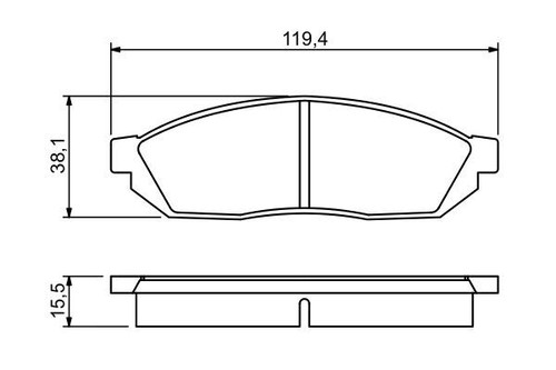 Brake pad set disc - brake,