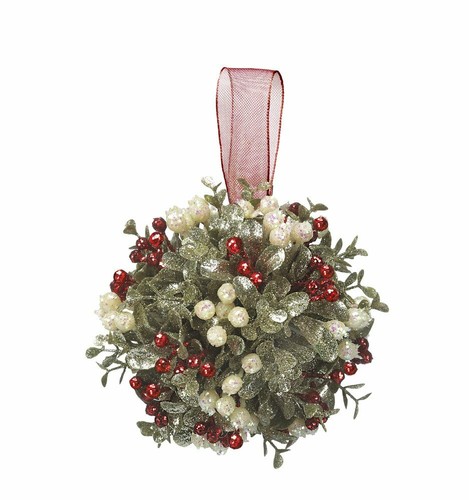 Kissing krystals holly - kissing, 5"