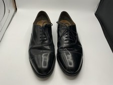 Barker Black Leather Cap Toe