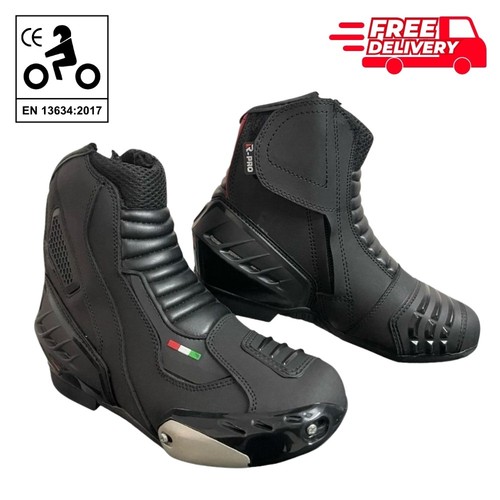 Mens black leather - leather, short