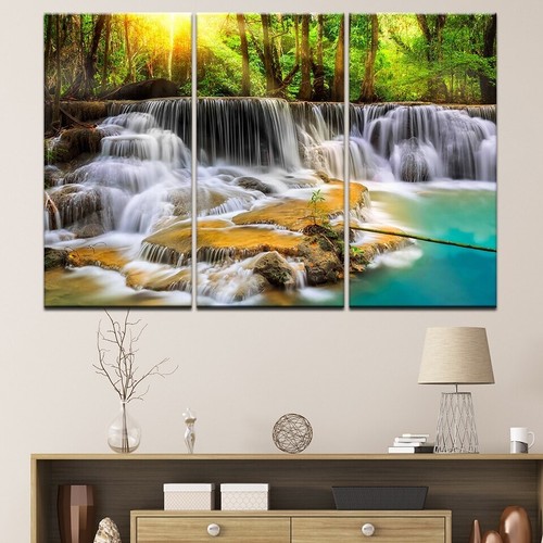 Moving waterfall scenery - moving, 3