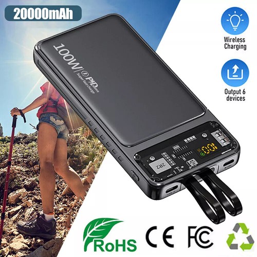 20000mah 100w bank power - bank, fast